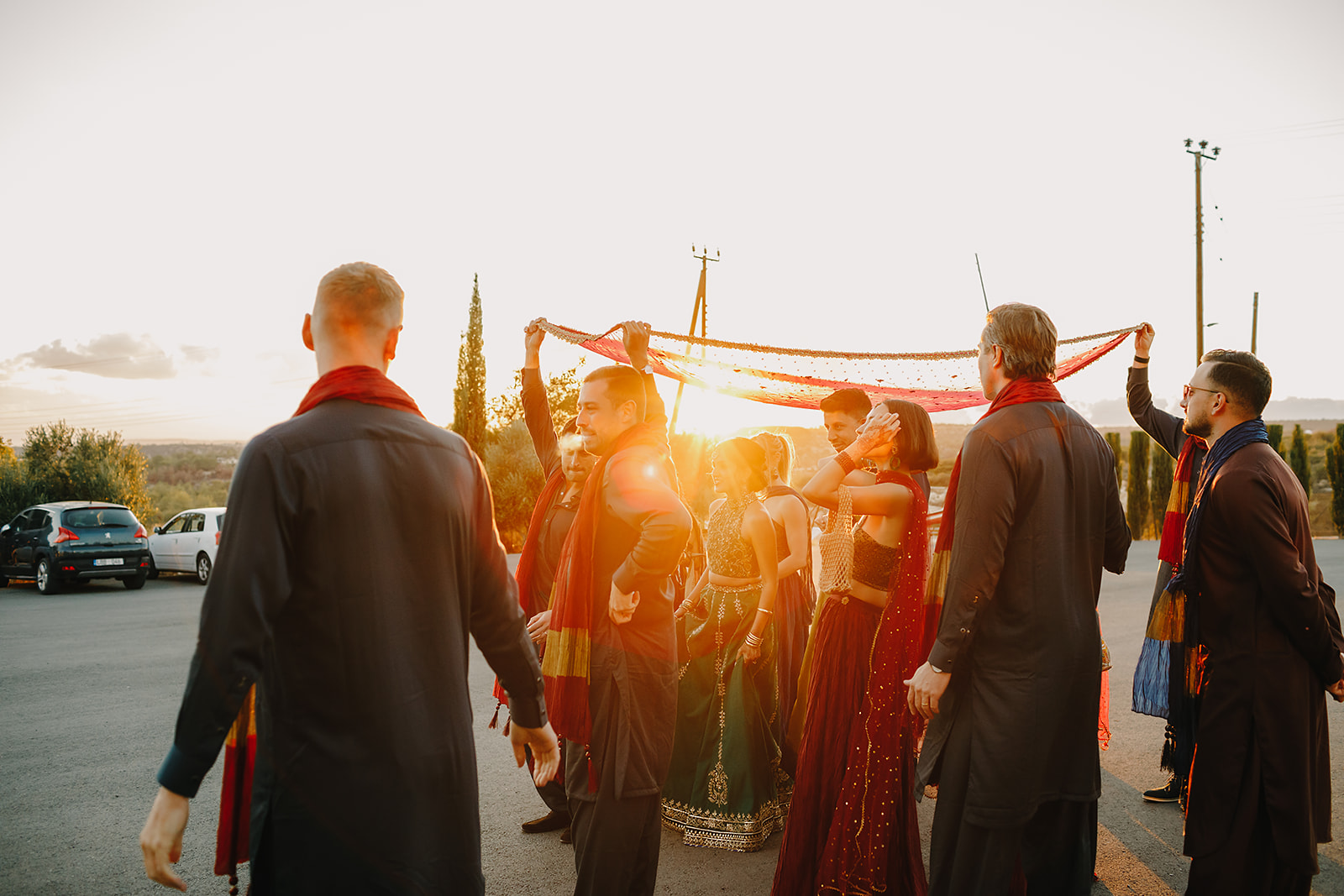 pakistani wedding in cyprus with a documentary wedding photographer at ktima vikis. Multicultural wedding.
