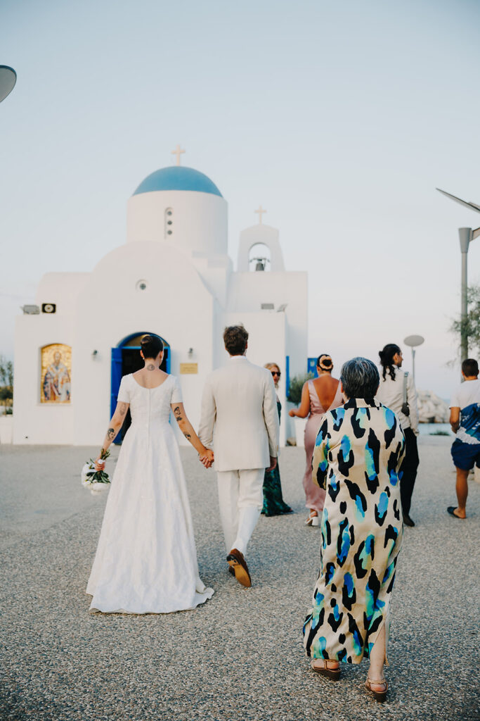 greek orthodox wedding ceremony protaras cyprus sea